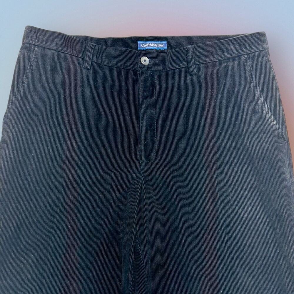 CROFT & BARROW Men’s 36 x 32 Black Corduroy Jeans